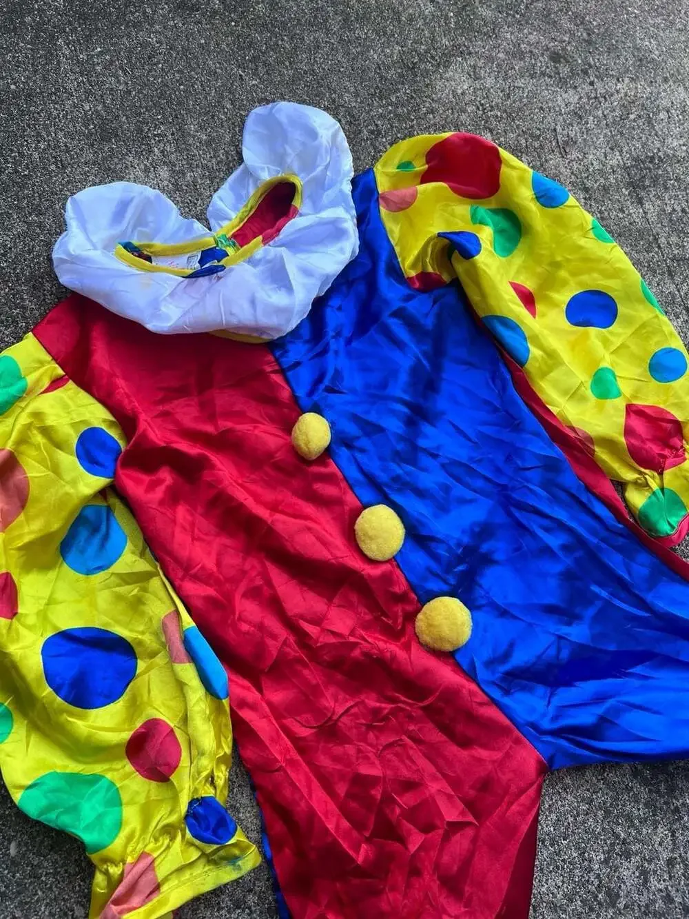 Rubies Clown Costume Size Small Multicolor Circus